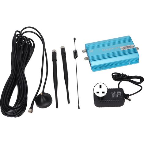 Omnidirektionaler Mobilfunk-Signalverstärker für Zuhause und Büro, UK-Stecker, 110–240 V Wechselstrom