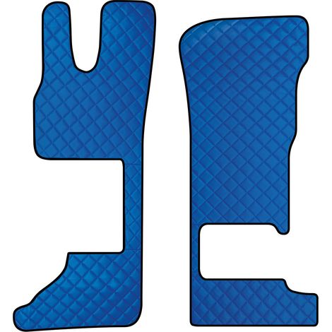 Coppia tappeti in Skeentex - Blu - compatibile per Daf XG (06/21) sedile pass. pieghevole - Daf XG+ (06/21) sedile pass. pieghevole