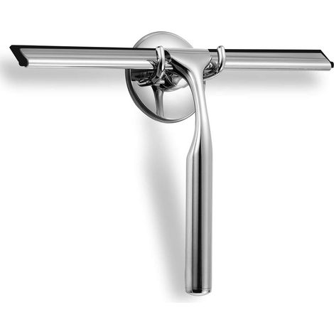 Raclette de Douche,raclette de fenêtre pour Salle de Bain,Cuisine,Miroir,Nettoyage des vitres et des vitres,25cm-Chrome (1/5)