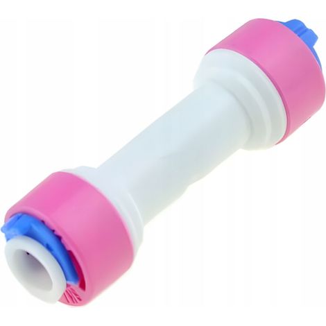 Válvula de retención de ósmosis de 1/4" QC x 1/4" QC para filtro de agua (1/2)