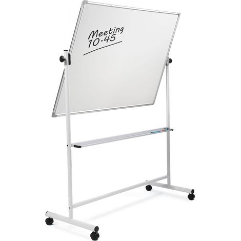 Whiteboard emailliert Mobil & drehbar 90 x 120 cm (1/5)