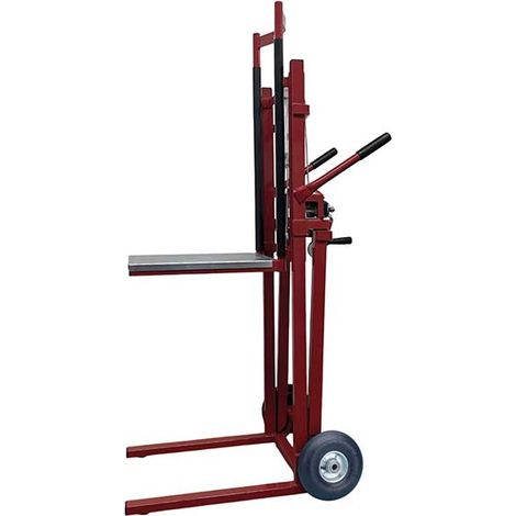 Diable élévateur tout terrain avec plateau - Levée 1750mm - Charge 150kg - 300187-PRG
