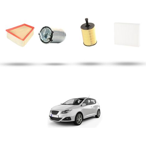 Kit tagliando 4 filtri compatibile con Seat Ibiza III 1.9 TDI 74kw dal 2002 al 2009 (1/5)