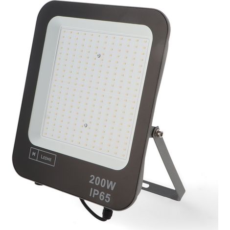 Faro proiettore Led Napoli 200W Nero da esterno IP65 Bianco neutro 4000K M LEDME