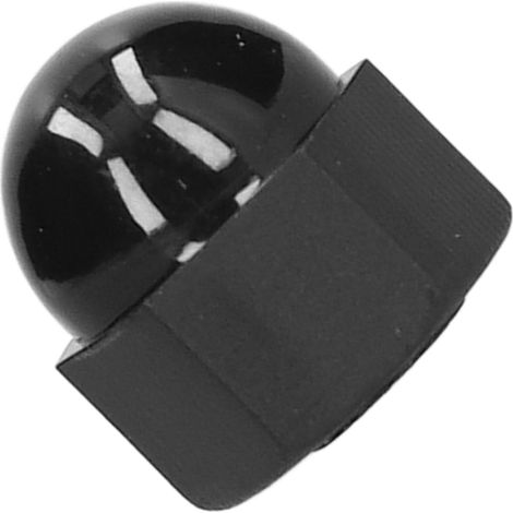 Lot de 10 capuchons de protection pour écrous hexagonaux, en plastique noir, pour quincaillerie et fixations industrielles M12 (1/5)