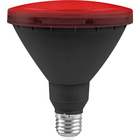 Ampoule de jardin LED par38 ip65 matel e27 15w rouge
