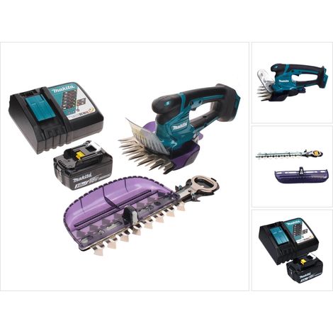 Makita DUM 604 RF1X Akku Grasschere 18 V mit Gras- und Strauchscherblatt + 1x Akku 3,0 Ah + Ladegerät (1/5)