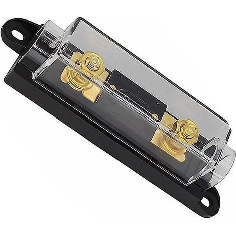 fusible Plaqu Or 200 Ampres + Porte-fusible Anl Noir 1 Paquet (1/5)
