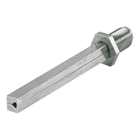 Pointe de profil VK FDW 4-KT.8x80mm en fer zingué, divisée, M12x1,25