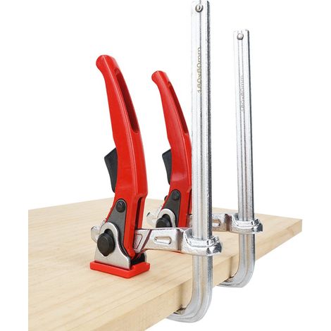 2 Pièces Serre Joint à Levier, Joint Rapide Serrage,En Tout Acier, Élément de Serrage ø20 pour Tables Multifonctions (1/5)