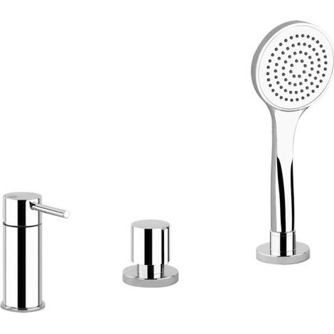 Gessi Emporio Via Tortona Mélangeur bain douche trois trous pour