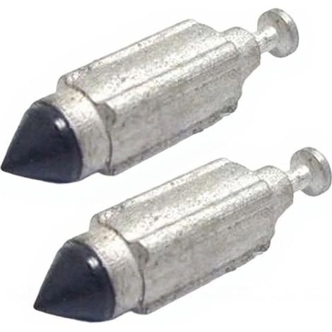 Lot de 2 soupapes d'aiguille de carburateur 2,5–60 CV pour réparation de moteur hors-bord Convient aux hors-bord de 2,5 à 60 CV, remplace 61N-14392-00, restaure la puissance du moteur, ralenti fluide (1/5)
