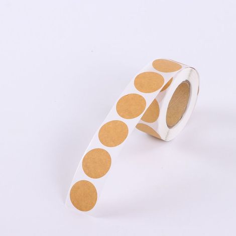 étiquettes de mise en conserve solubles pour bocaux – 500 étiquettes Kraft – étiquettes alimentaires solubles pour conteneurs autocollants (1/5)