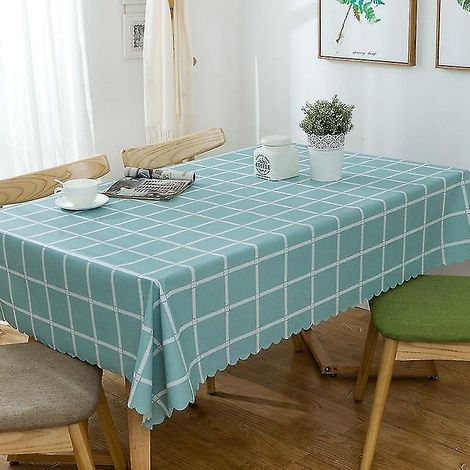 Nappe en PVC imperméable à grands carreaux, anti-poussière