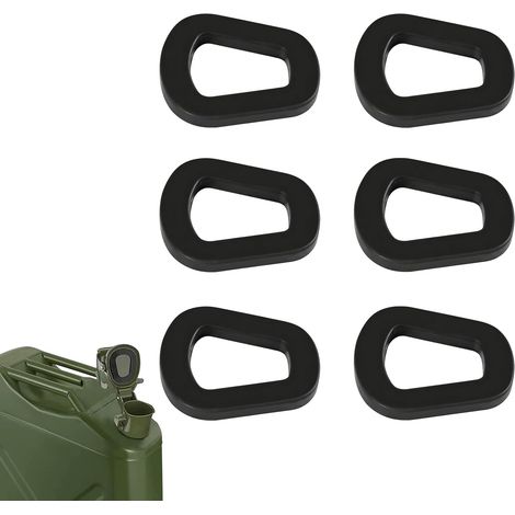 Lot de 6 Joints de Rechange en Caoutchouc pour jerrican, Joints d’étanchéité 54 mm pour bidon Essence, Diesel, Huile et Eau, compatibles bidons métal 5 L, 10 L, 20 L et Bec verseur (1/5)
