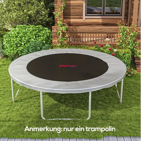 Lona de salto para trampolín 323 cm, compatible con trampolines redondos, polipropileno naranja (1/5)