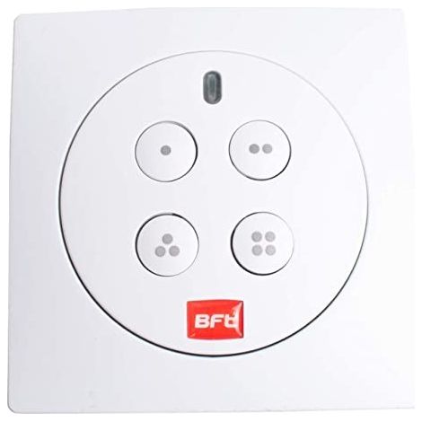 Télécommande murale radio 4 canaux – Émetteur pour motorisations – Compatible avec BFT – Installation facile et rapide (1/2)