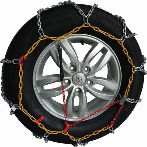 Chaînes à neige 16 mm pour camping-cars et SUV – Système de tension autobloquante – Homologuées TUV-GS – Performance sur neige et glace – Optima (1/4)