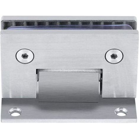 Lntyq Charnière Pince de Porte Verre 90º Support Mural sans Cadre Clip pour Porte de Douche en Verre 8-10mm (1/4)