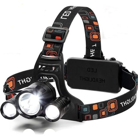 6000 Lumen LED-Stirnlampe – 4 Modi – Wiederaufladbarer 18650-Akku – Wasserdicht – Für Jagd und Laufen