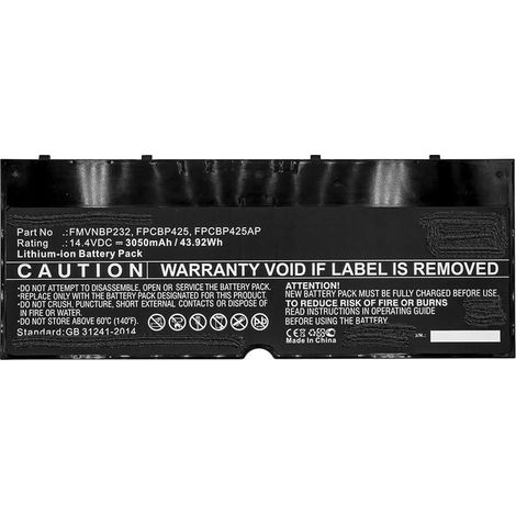 Batteria CoreParts 44Wh 14.4V a 4 celle mbxfu-BA0027
