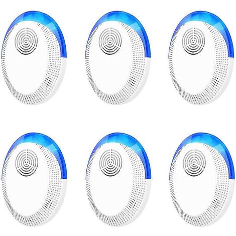 Dispositif anti-insectes et anti-rats à ultrasons pour la protection de l'environnement domestique - Prise américaine - Lot de 6 (1/5)