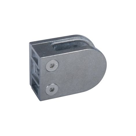 [QUALITE FRANCAISE] - Pince à verre ronde pour plat - Hauteur 45mm longueur 64mm - Zamac brut - À visser