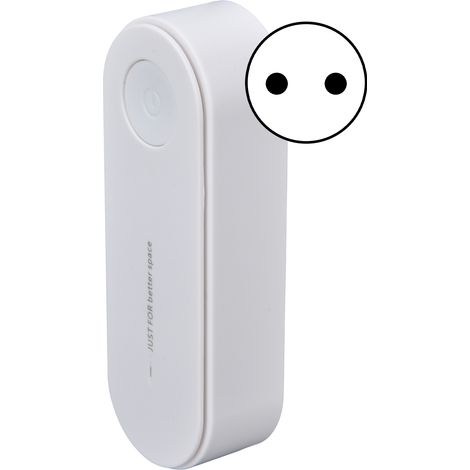 Purificateur d'air 20 millions d'ions négatifs, désodorisation, formaldéhyde, fumée secondaire, PM2.5, odeurs, pour chambre à coucher, AC90-240V, blanc, prise UE (1/5)