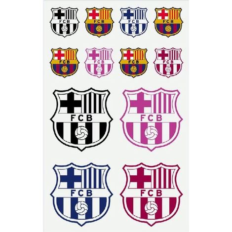 BLISTER 12 ETIQUETAS REFLECTANTES BARÇA SURTIDAS