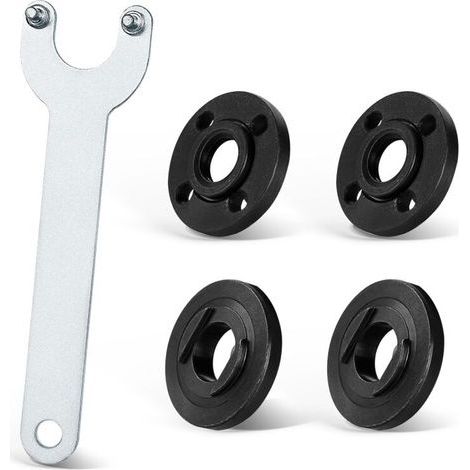 clé pour meuleuse 125 mm clé meuleuse avec bride de meuleuse d'angle,clé à meuleuse clé pour disqueuse cle meuleuse universelle Compatible avec les meuleuses d'angle de 125 mm (1/4)