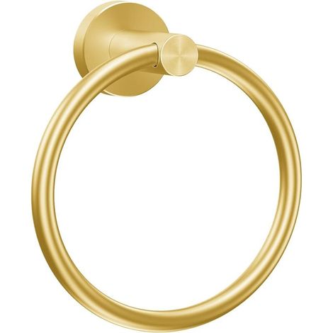 Bardusch-Anneau porte-serviette rond épais en acier inoxydable pour salle de bain, cuisine (doré) (1/5)