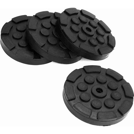 Lot de 4 coussinets de levage ronds en caoutchouc pour voiture, accessoires de levage pour haltérophiles (1/5)