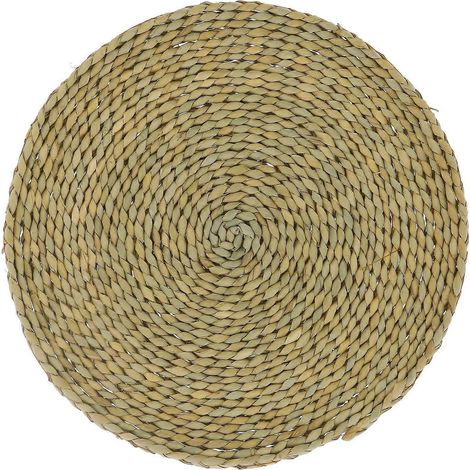 Pouf rond en paille, coussins tatami, tapis de fenêtre en baie, tapis de sol pour la maison, accessoires de yoga et de pique-nique (1/5)