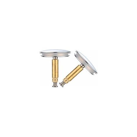 Set mit 2 verstellbaren Badewannenstöpseln, universelle Spülbeckenabflussstopfen - Crezuo