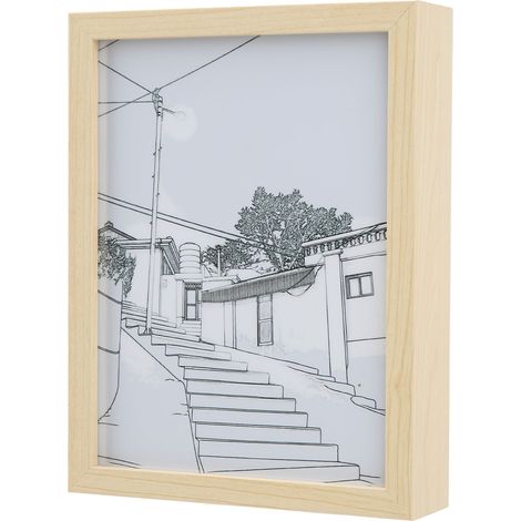 Tableau lumineux LED 3 couleurs, alimenté par USB, cadre photo décoratif lumineux LED 15 x 20 cm / 5,9 x 7,9 pouces (1/5)