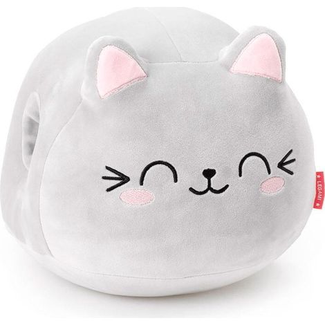 Legami Kitty Kissen grau 25x24 cm Dekokissen für Kinder