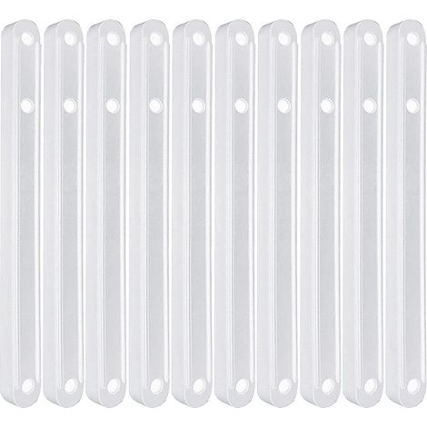 Lot de 2 rails de guidage de tiroir, plastique, 180 mm, organiseur de meubles