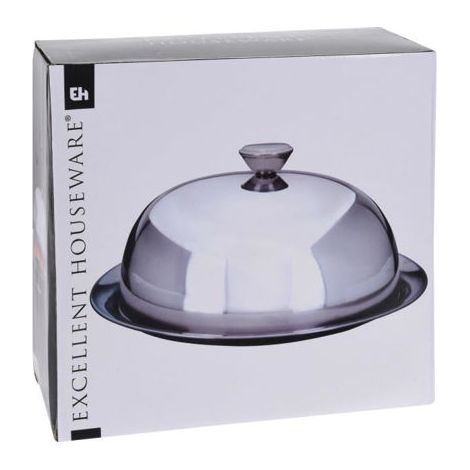 PLATO CON TAPA INOXIDABLE 26CM.