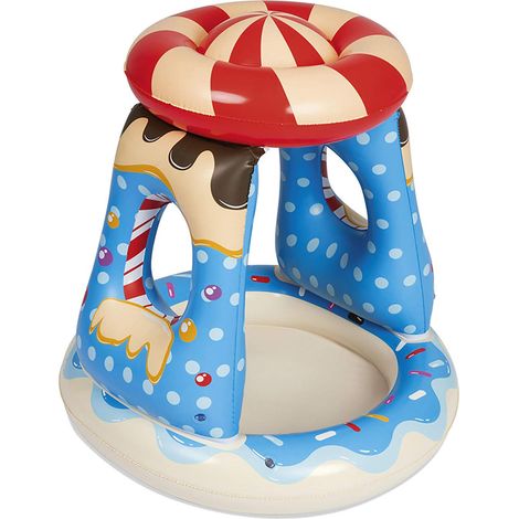 Inflatable Children's Wading Pool (with Sunshade) — Dimensions: 91 x 91 x 89 cm (1/5)
