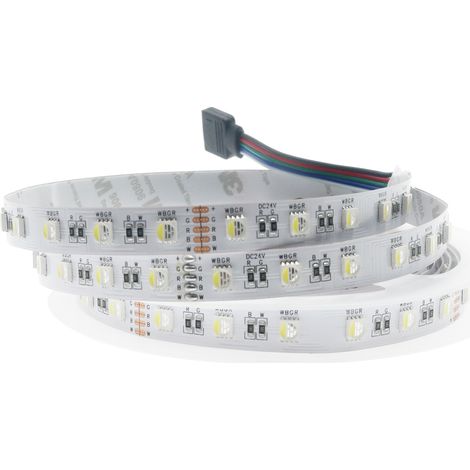 Tira Led 24V Dc Smd5050 Videny Ip65 Rgb+C(6000k) 60 Led/m - 5 Métros RGB+C - Ledme - LM2452 (1/2)