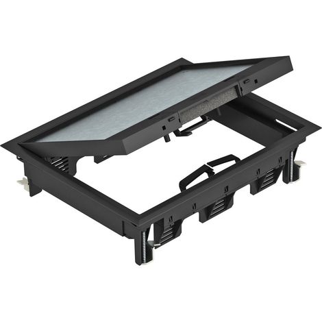 OBO Bettermann Inserto de dispositivo para montaje universal 274x221x66 Poliamida negro grafito RAL 9011, 7405322
