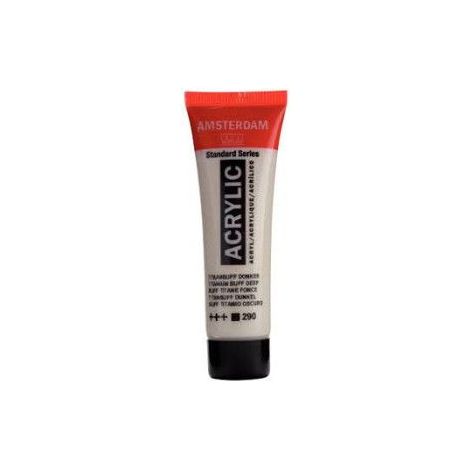 Peinture acrylique - Amsterdam - Titanio Giallastro Scuro - 20 Ml - Haute résistance - Diluable à l'eau (1/2)