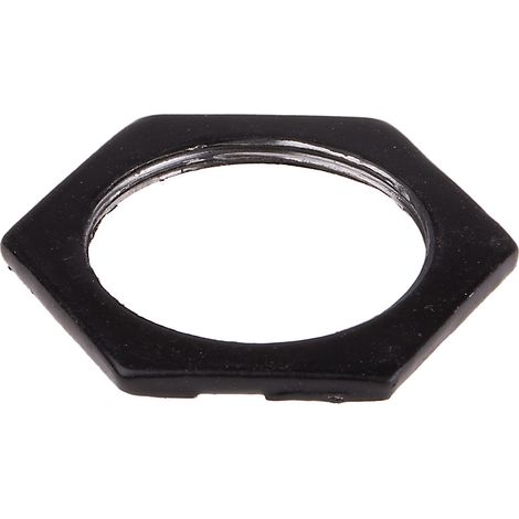 Ecrou pour presse étoupe, RS PRO, Noir, Acier, Filetage: M32 ( Prix pour Paquet de 10 )