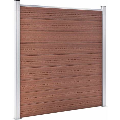 Maison Exclusive - Gartenzaun WPC 1391x186 cm Braun (1/5)