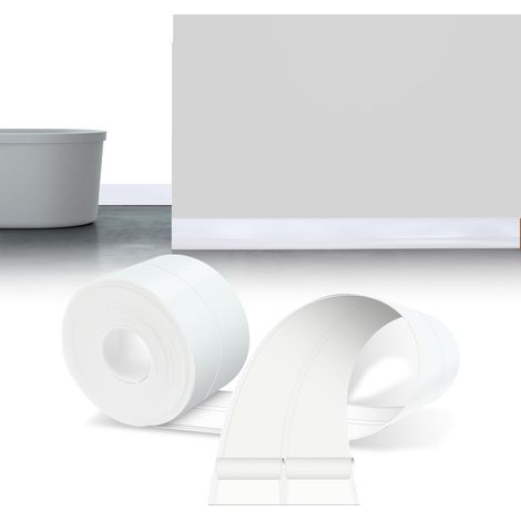 Plinthe Souple Autoadhésive Blanc Pvc Plinthe Adhesive 19x19mm 12m (1/5)