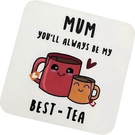 Dessous de verre en bois facile à nettoyer, isolant thermique pratique, cadeau unique pour maman (1/4)