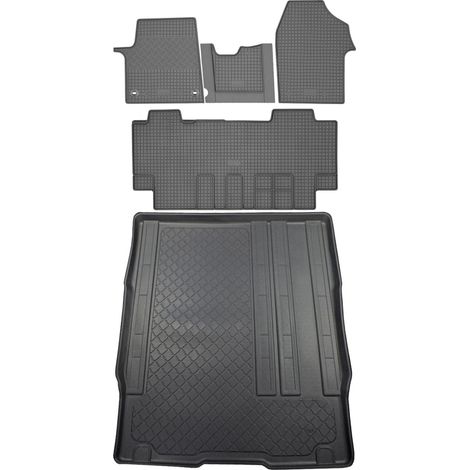 Opel Vivaro C VAN (5 porte) dal 03.2019 SET - tappetini in gomma per auto + tappetino per bagagliaio
