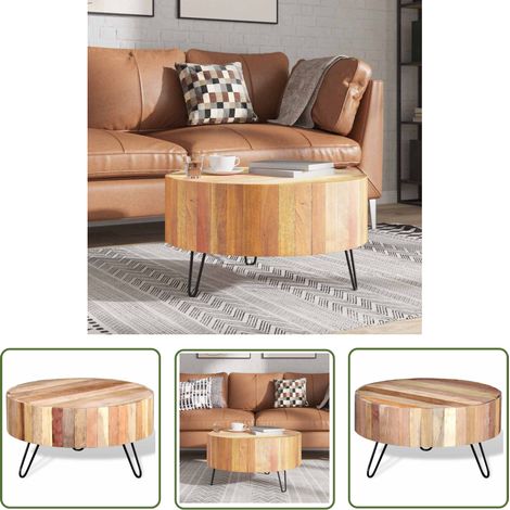 Furniture Limited - Table basse Bois de récupération massif (1/5)