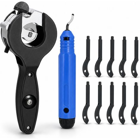 Coupe tube multifonction PVC cuivre 6 à 23 mm avec poignée et lame 10 pièces (1/5)
