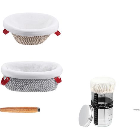 Set di cestini per la lievitazione, utensili da forno, kit per la preparazione del lievito madre, MULTI (1/2)